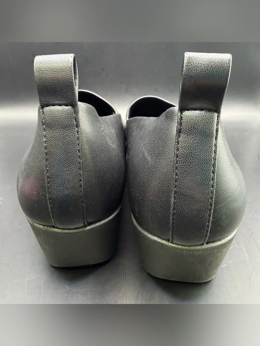 AEROSOLES Black‎ Slip-On Wedge Loafers, Size: 11